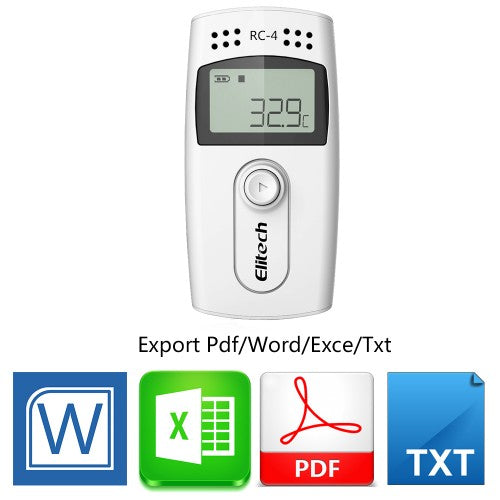 Elitech RC4 USB Temperature Data logger Datalogger Temp Recorder Internal Sensor