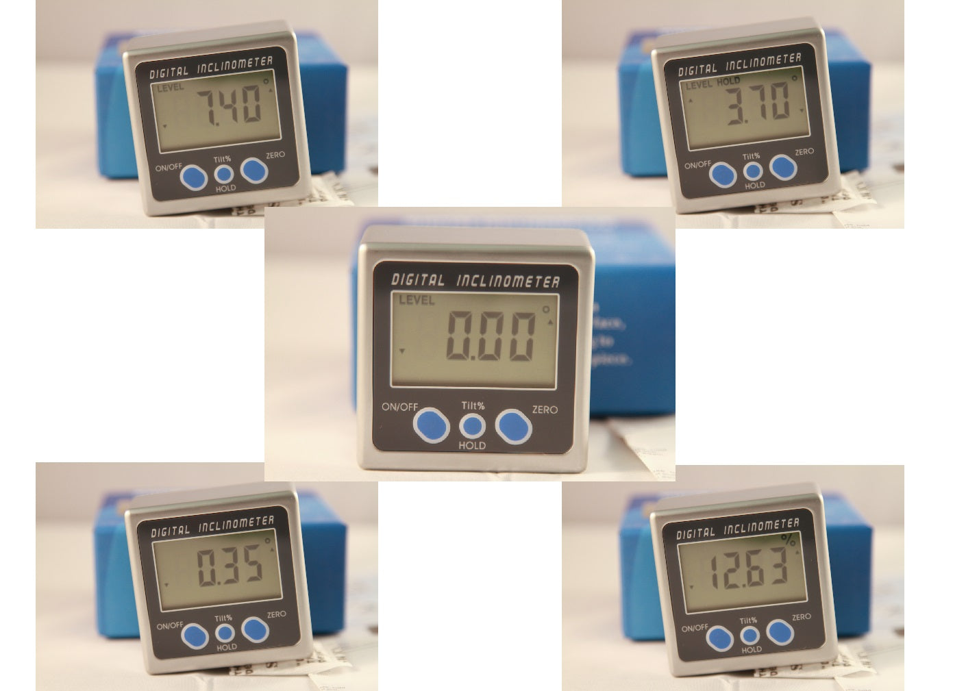 Digital Box Gauge Angle Protractor Level Inclinometer Magnetic Base ( 0 - 360° )