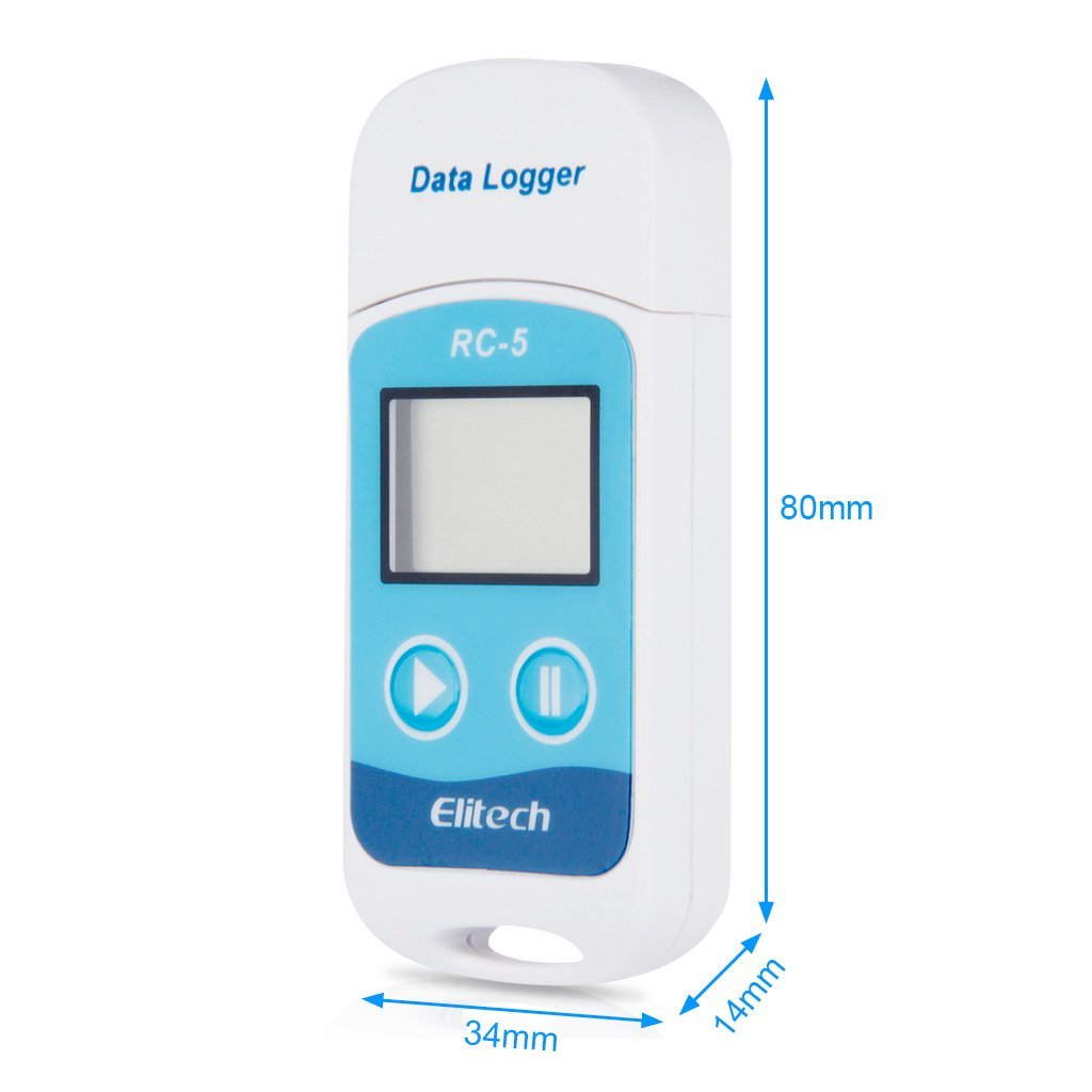 Elitech RC5 USB Temperature Data logger Datalogger Temp Recorder Internal Sensor