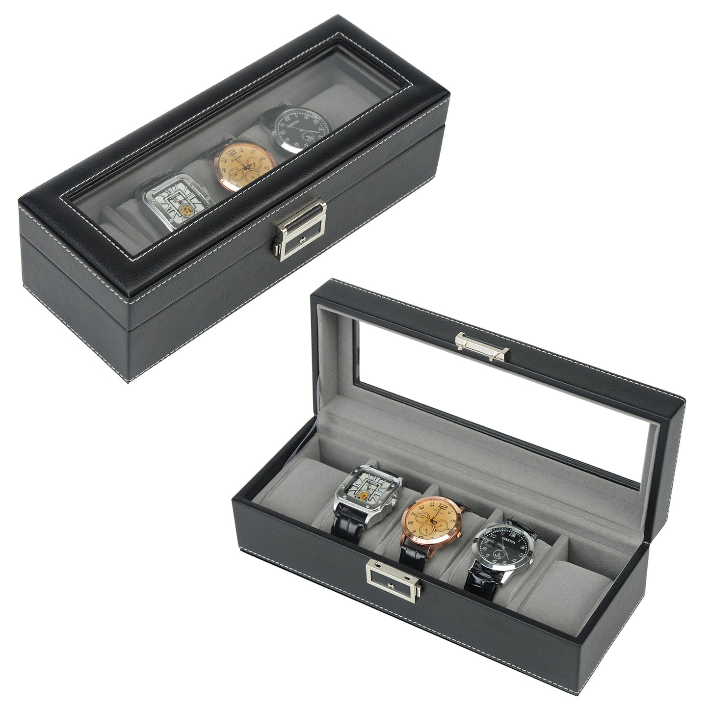 Hand Made Watch Cabinet Luxury Case Storage Display Box Jewellery Watches thr2.
