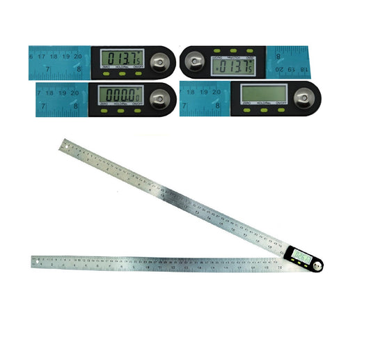 1000mm 2in1 Digital Angle Finder Meter Protractor Goniometer Ruler 360° Measurer