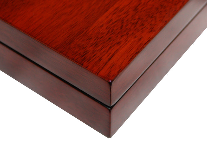 Hand Made Burl Wooden Luxury Case Cufflinks Ring Tie clip Storage Display Box A