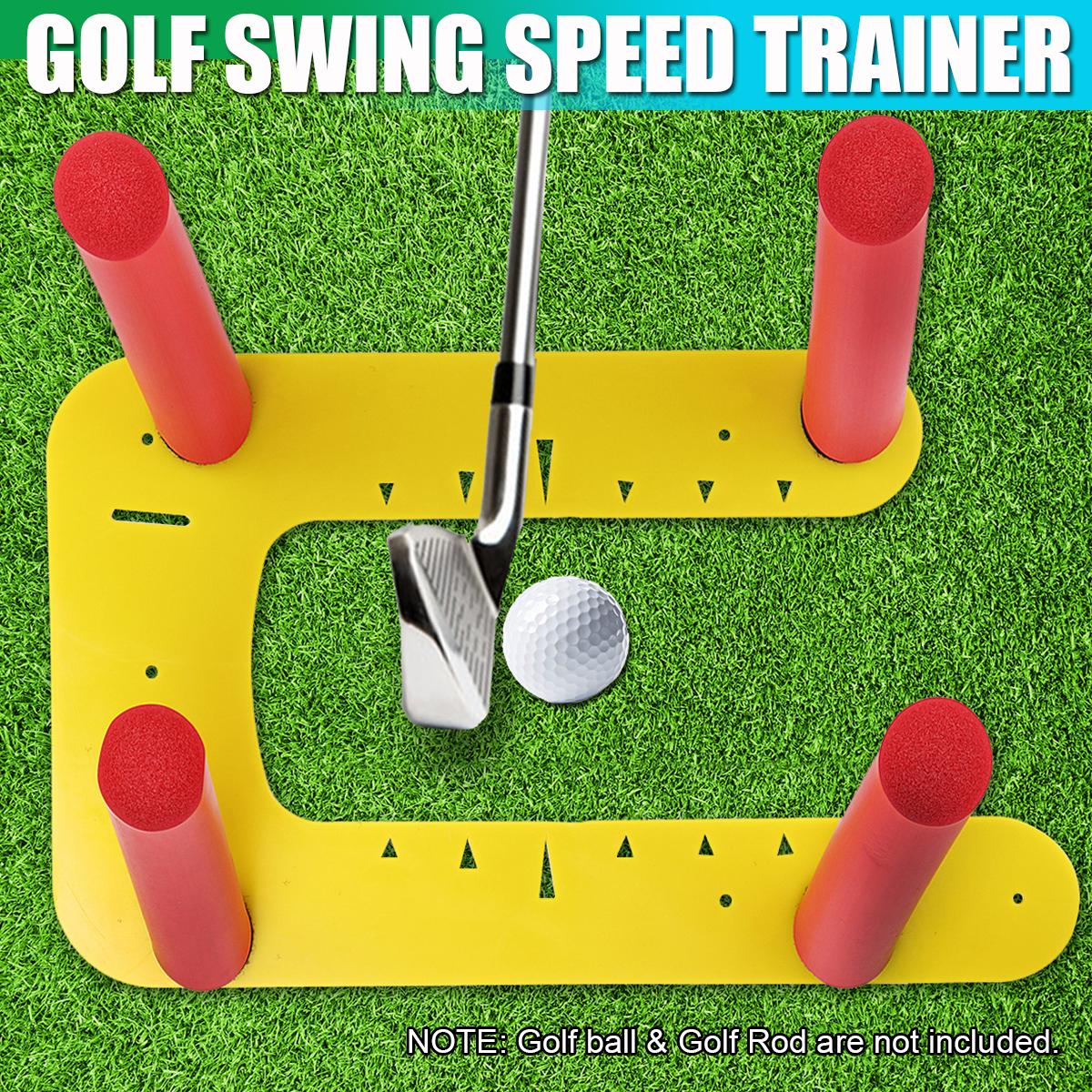 Golf Swing Putter Trainer Pro Speed Trap Base Aid 4 Rods Hitting Practice Golf