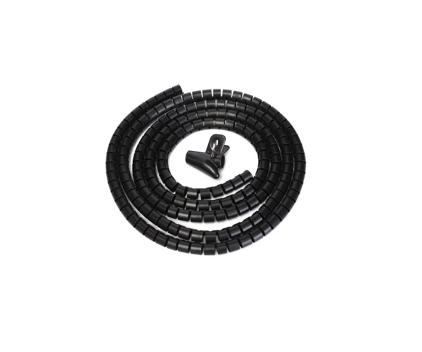 Flexible Spiral Cable Cord Power Wire Storage Management Organizer Wrap Clip