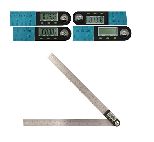 600mm 2 in1 Digital Angle Finder Meter Protractor Goniometer Ruler 360° Measurer