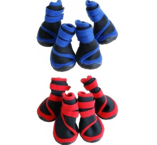 4 Pcs Pet Dog Shoes Puppy Cat Shoes Boots Waterproof Anti-Slip Paw Protector