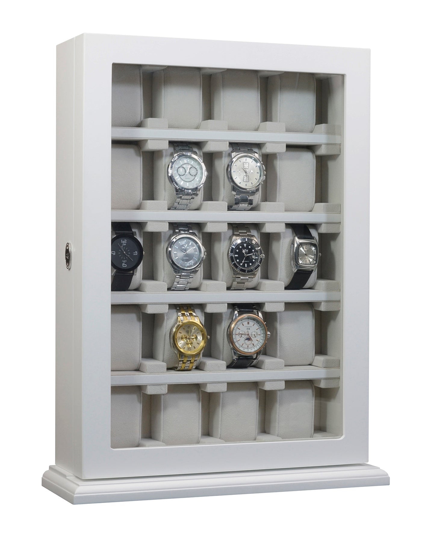 Hand Made Watch Cabinet Luxury Case Storage Display Box Jewellery Watches 52
