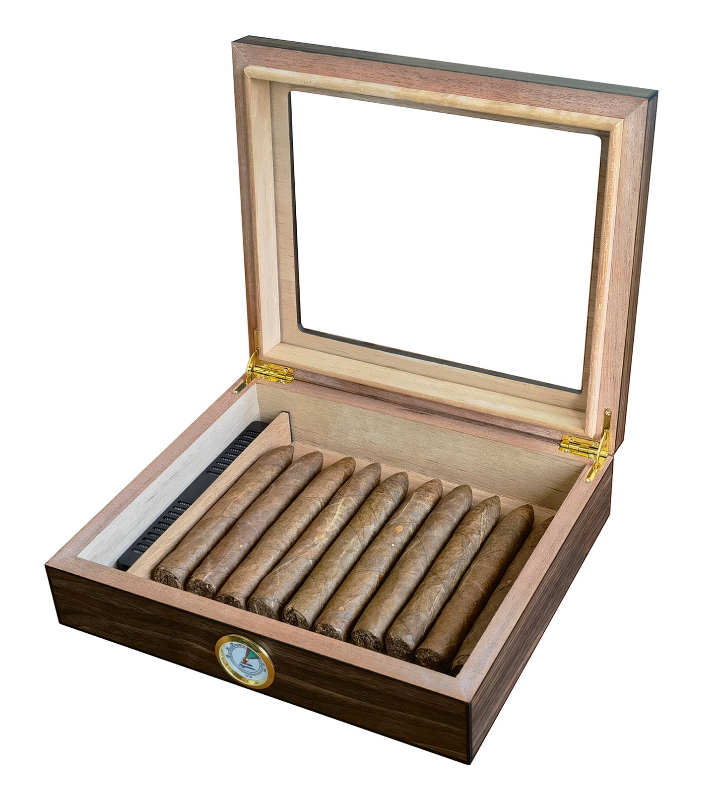 Hand Made 20+ Count Cigar Humidor Box Cabinet Cedar Humidifier Hygrometer 57
