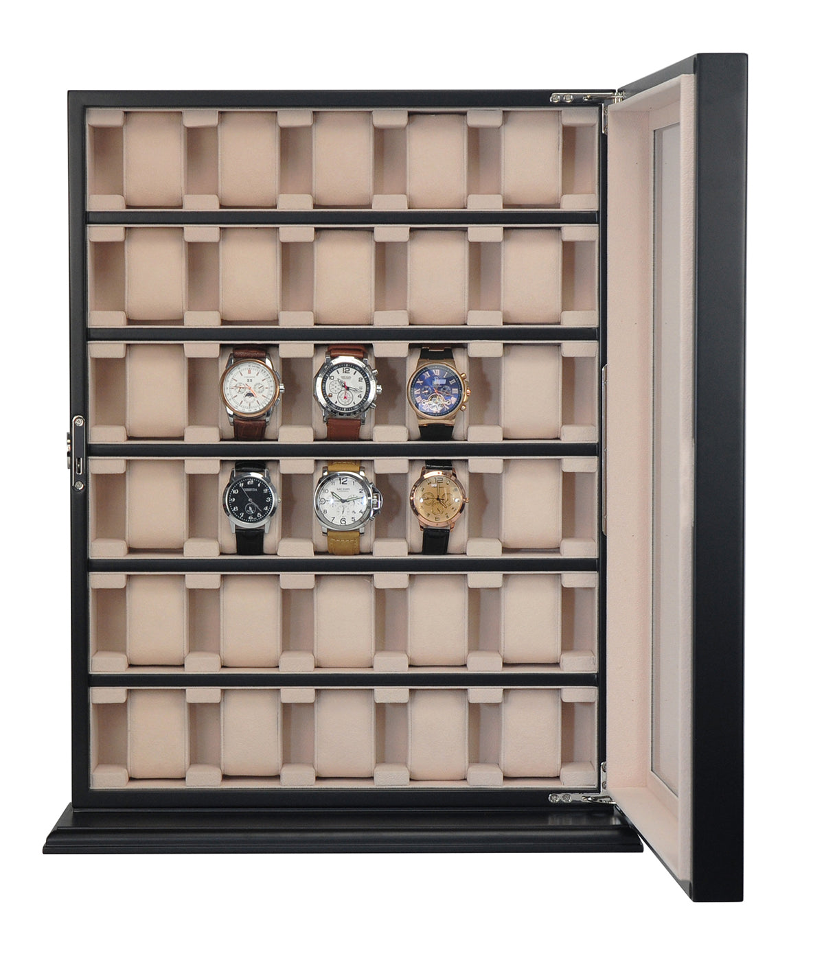 Hand Made 30 Watch Cabinet Luxury Case Storage Display Box Jewellery Watches 51